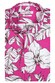 Giordano Retro Flowers Cutaway Collar Shirt Pink
