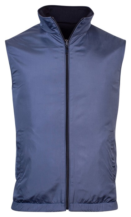 Giordano Reversible Polyester Jersey Body-Warmer Jeans Blue-Navy