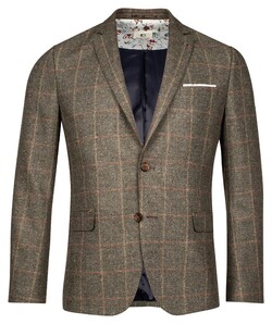 Giordano Robert Check With Wool Fabric Blend Colbert Olijf Groen