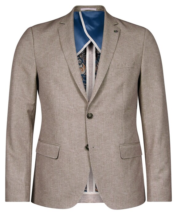 Giordano Robert Half Lined Herringbone Pattern Colbert Taupe