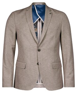 Giordano Robert Half Lined Herringbone Pattern Jacket Taupe