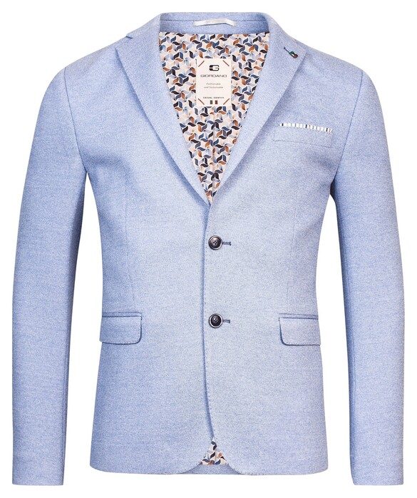 Giordano Robert Piqué 2-Tone Colbert Licht Blauw