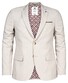 Giordano Robert Stretch Twill Star Contrast Detail Colbert Licht Zand