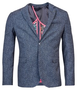 Giordano Robert Tech Stretch Fantasy Print Jacket Blue-Navy