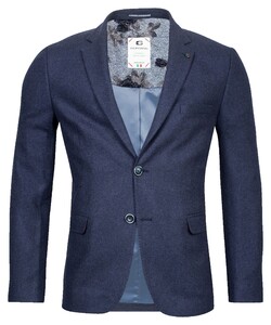 Giordano Robert Wool Mix Casual Identity Colbert Donker Blauw
