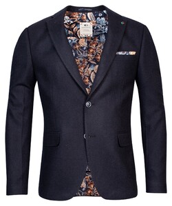 Giordano Robert Wool Mix Casual Identity Colbert Navy