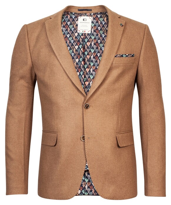 Giordano Robert Wool Mix Casual Identity Jacket Ocher