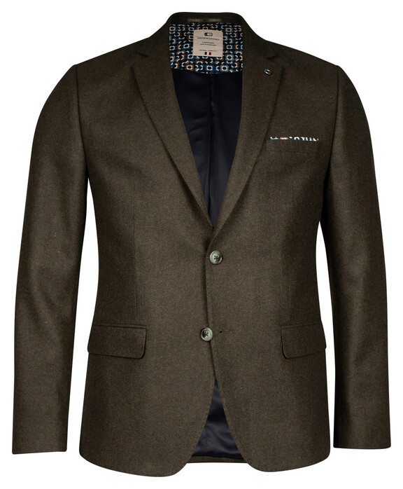 Giordano Robert Wool Mix Faux Uni Subtle Mélange  Colbert Olijf Groen