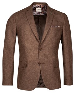 Giordano Robert Wool Mix Faux Uni Subtle Mélange  Jacket Brown