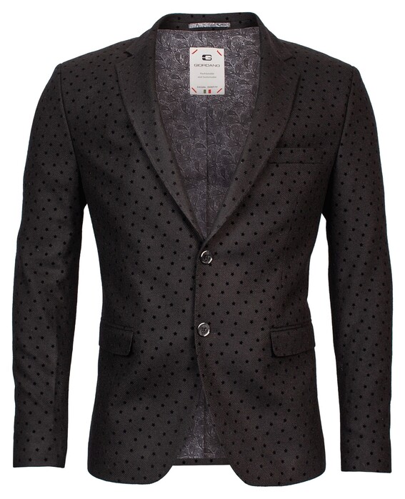 Giordano Robert Wool Mix Star Flock Colbert Zwart