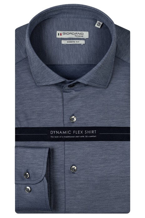 Giordano Roma Cutaway Dynamic Flex Overhemd Navy