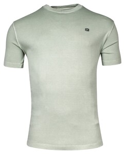 Giordano Round Neck Jersey Garment Dyed T-Shirt Groen