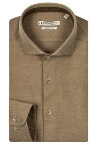 Giordano Row Cotton Sustainable Wool Twill Shirt Sand