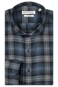 Giordano Row Cutaway Bold Multi Check Overhemd Dark Navy