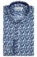 Giordano Row Cutaway Mini Flowers Fine Twill Overhemd Licht Blauw-Navy