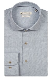 Giordano Row Cutaway Soft Abstract Graphical Pattern Overhemd Soft Blue