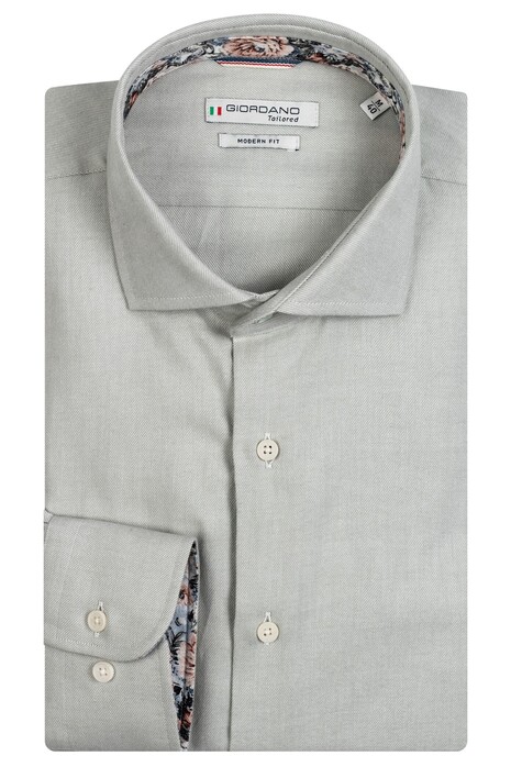 Giordano Row Cutaway Soft Twill Overhemd Licht Groen