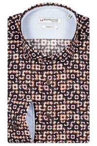 Giordano Row Cutaway Vintage Flowers Overhemd Rood