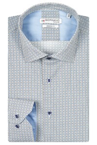 Giordano Row Mini Graphic Pattern Shirt Dark Navy