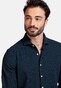Giordano Row Plain Structured Cotton Cutaway Collar Overhemd Navy