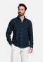 Giordano Row Plain Structured Cotton Cutaway Collar Shirt Navy