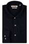 Giordano Row Plain Structured Cotton Cutaway Collar Shirt Navy