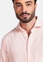 Giordano Row Soft Washed Linnen Mélange Cutaway Collar Overhemd Pastel Roze
