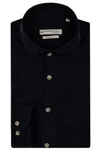 Giordano Row Tencel Soft Garment Wash Overhemd Dark Navy