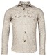 Giordano Salerno Bold Herringbone Semi Cutaway Overshirt Donker Bruin