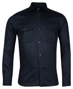 Giordano Salerno Soft Washed Twill Overshirt Navy