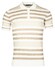 Giordano Silvan Knitted Melange 3-Button Collar Stripe Polo Zand
