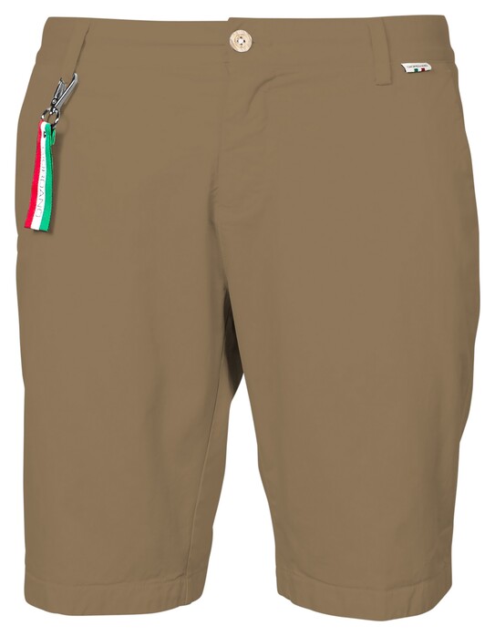 Giordano Stockholm Short Garment Dyed Twill Cotton Stretch Bermuda Donker Beige