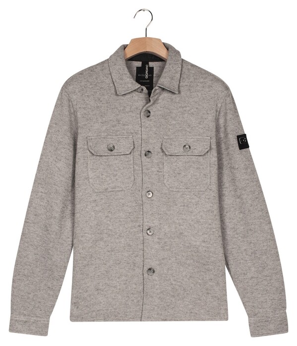 Giordano Taranto Knitted Wool Sweat Overshirt Soft Grey