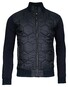 Giordano Tomasso Hybrid Cardigan Doubleface Knit Honeycomb Pattern Vest Navy