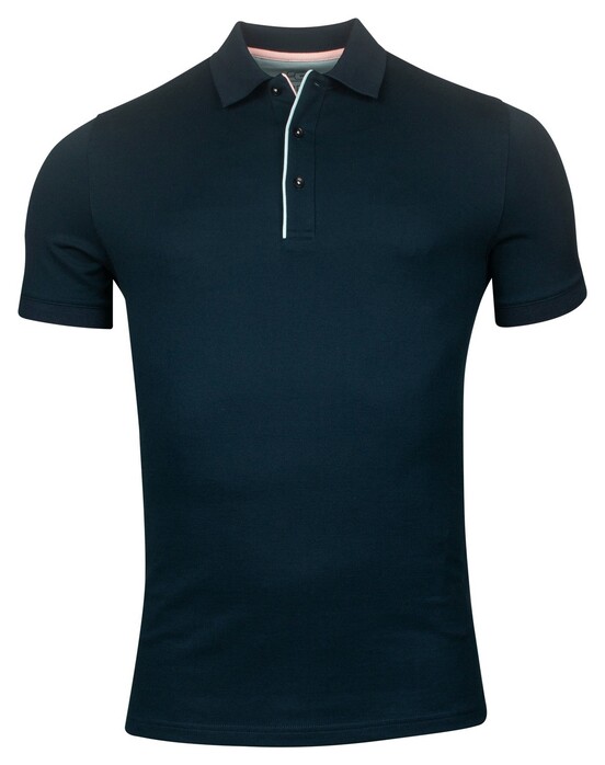 Giordano Torino Two-Ply Supima Cotton Piqué Polo Donker Blauw