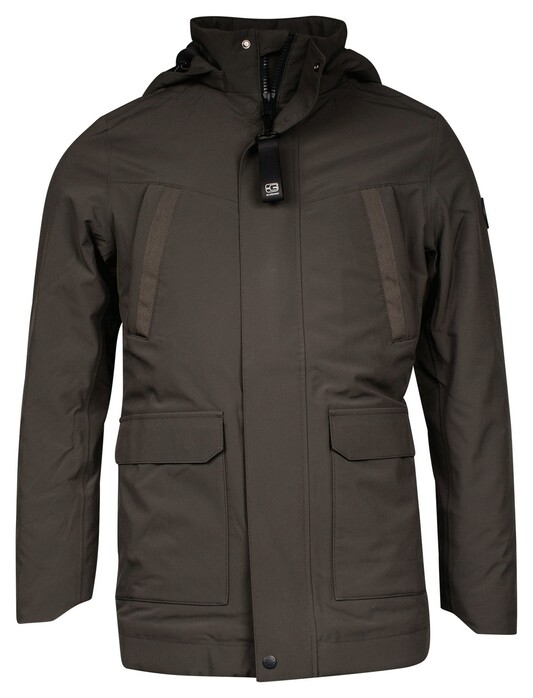Giordano Vico Short Jacket Technical Padded Moss