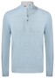 Gran Sasso Button Closure High Neck Trui Licht Blauw
