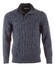 Gran Sasso Button Collar Melange Trui Denim Blue Melange