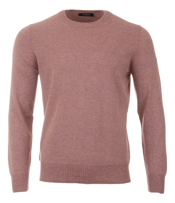 Gran Sasso Cashmere Cotton Crew Neck Trui Dusty Rose