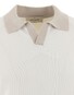 Gran Sasso Collar Contrast Fine Cotton Polo Off White