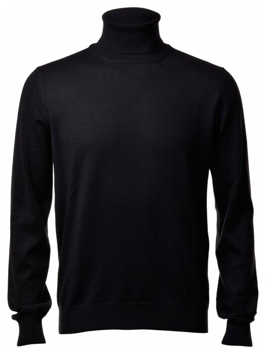 Gran Sasso Coltrui Extrafine Merino Fashion Trui Zwart