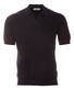 Gran Sasso Egyptian Cotton Waffle Design Polo Navy