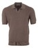Gran Sasso Egyptian Cotton Waffle Design Polo Taupe