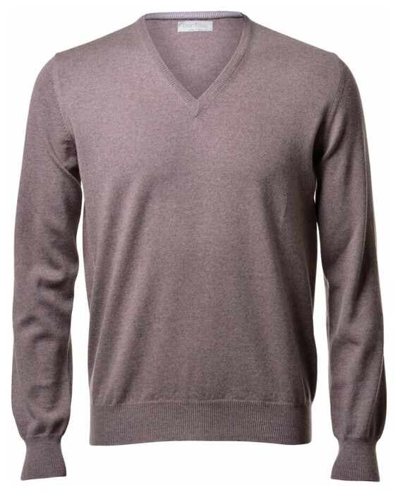 Gran Sasso Extrafine Merino V-Hals Fashion Trui Hazel
