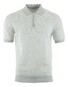 Gran Sasso Fine-Stripe Linen Cotton Blend Polo Soft Green