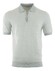 Gran Sasso Fine-Stripe Linen Cotton Blend Polo Soft Green