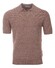 Gran Sasso Fine Structure Linen Cotton Blend Poloshirt Dusty Rose