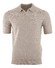 Gran Sasso Fine Structure Linen Cotton Blend Poloshirt Soft Beige