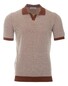 Gran Sasso Fine-Structure Wool-Cashmere Polo Roest Bruin