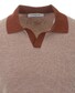 Gran Sasso Fine-Structure Wool-Cashmere Polo Roest Bruin